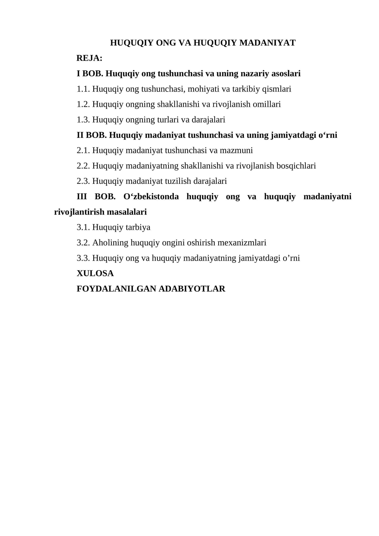 HUQUQIY ONG VA HUQUQIY MADANIYAT 1