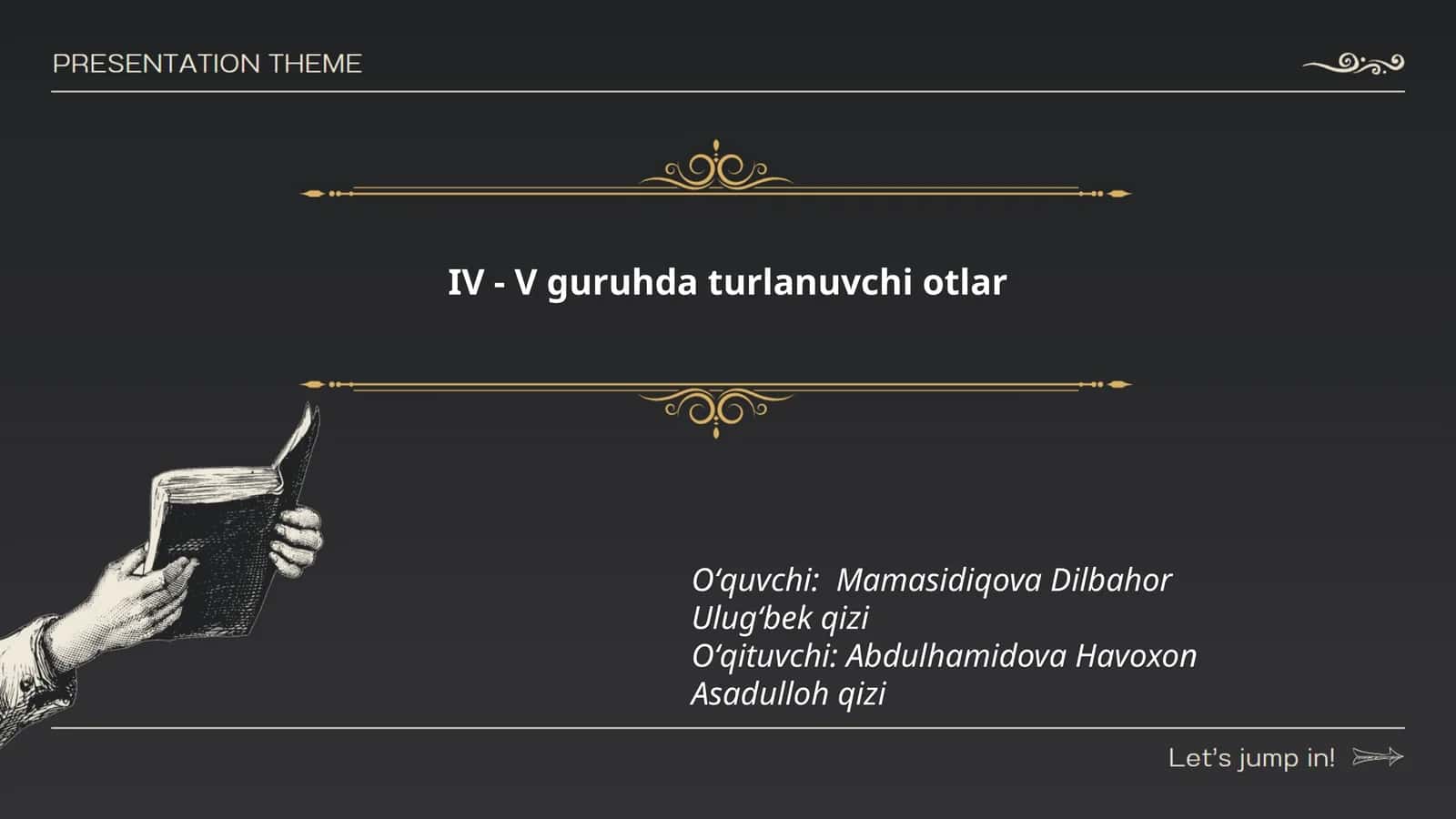 IV - V guruhda turlanuvchi otlar 1