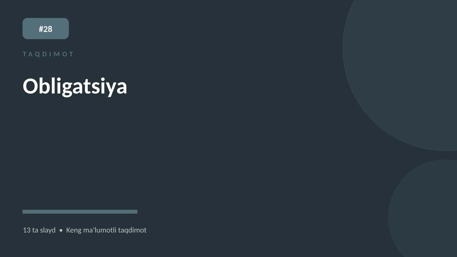 Obligatsiya 1
