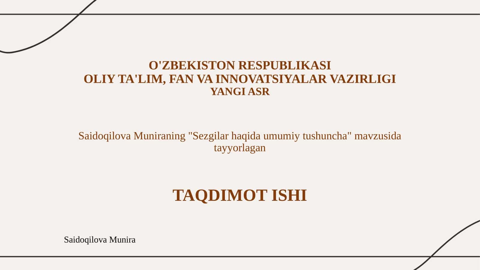 Sezgilar haqida umumiy tushuncha 1