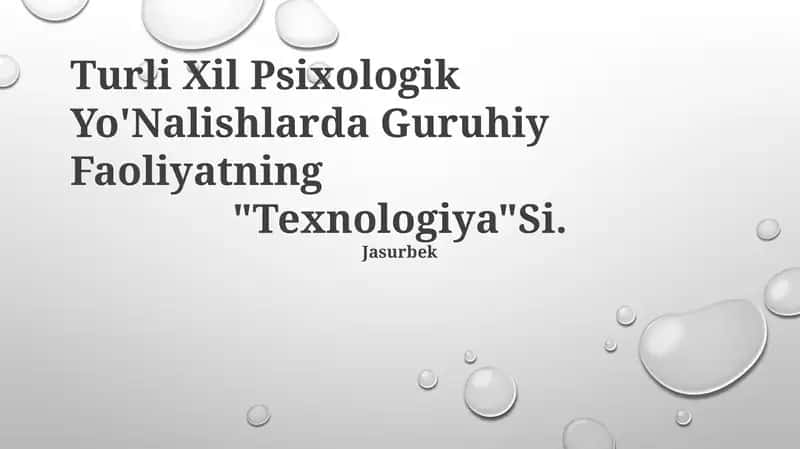 Guruhdagi Psixologik Maslahat Texnologiyasi 1