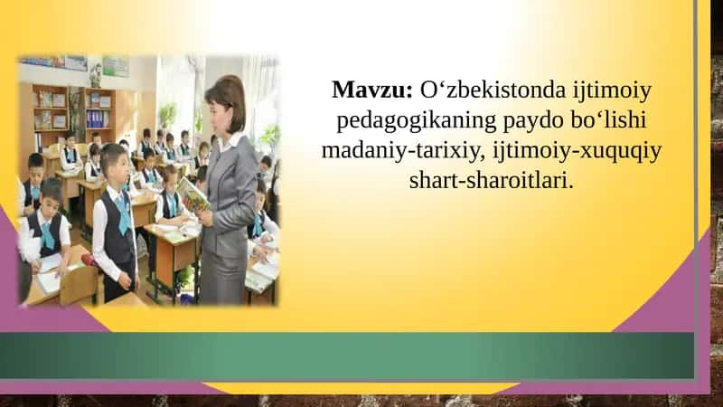 Ijtimoiy Pedagogika fanidan 1