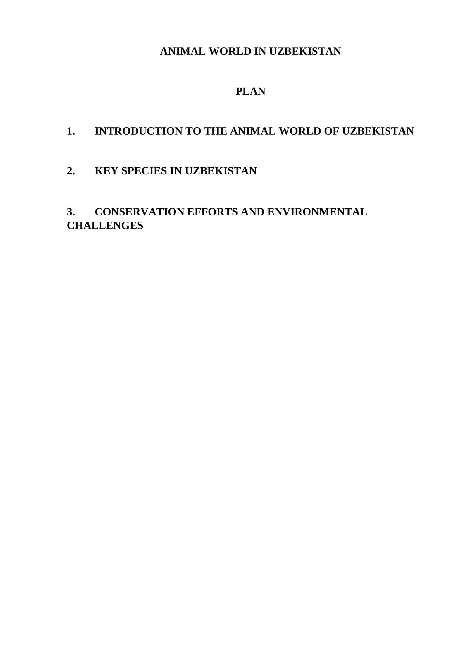 ANIMAL WORLD IN UZBEKISTAN 1