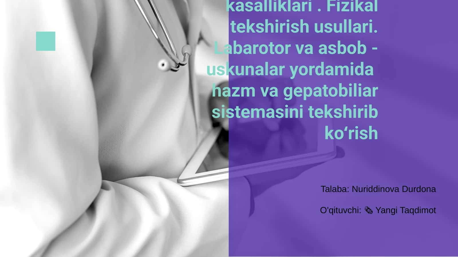 Hazm sistemasi kasalliklari 1