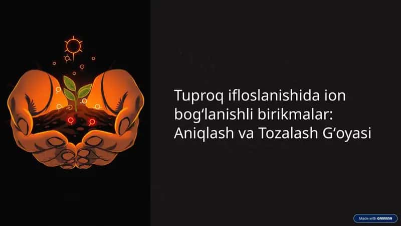 Ion bogʻlanishli birikmalar: Aniqlash va Tozalash Gʻoyasi 1