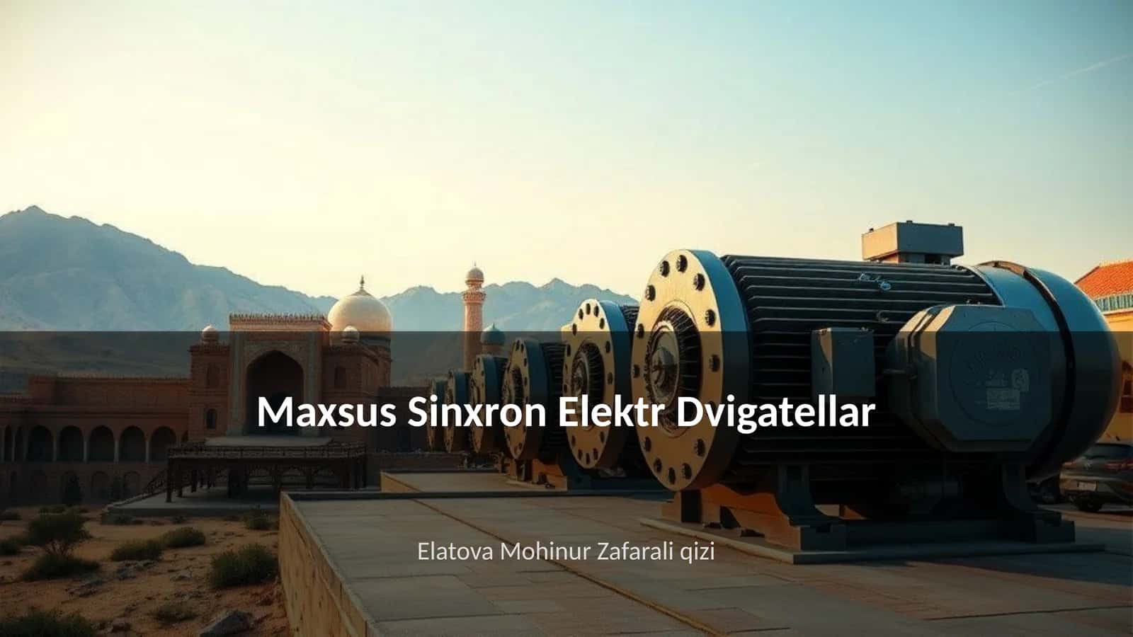 Maxsus Sinxron Elektr Dvigatellar 1
