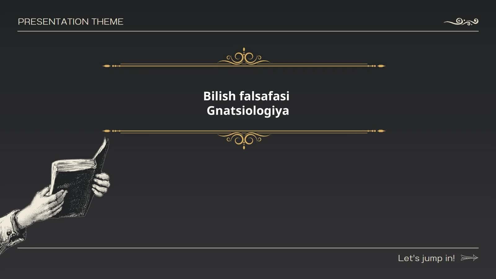 Bilish falsafasi 1