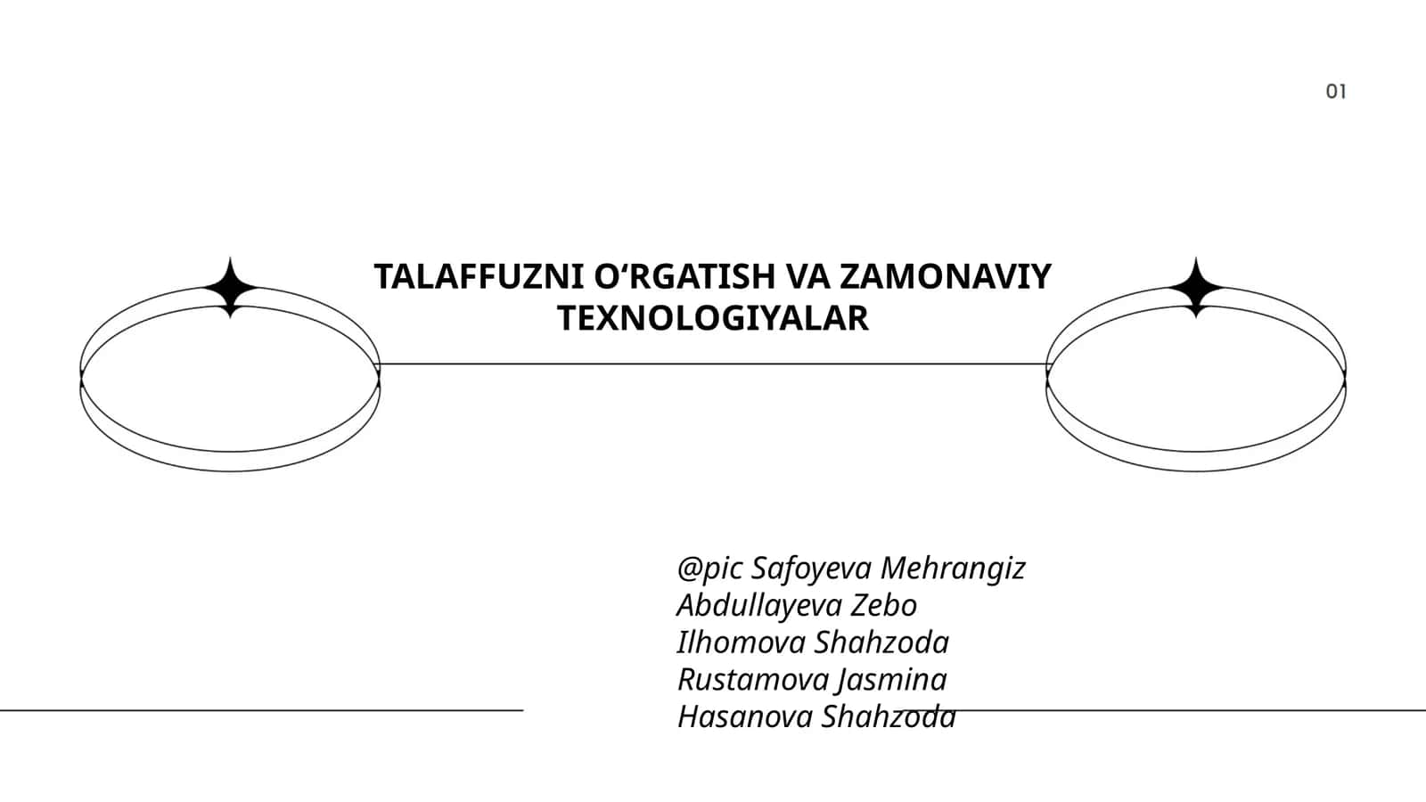 TALAFFUZNI O‘RGATISH VA ZAMONAVIY TEXNOLOGIYALAR 1