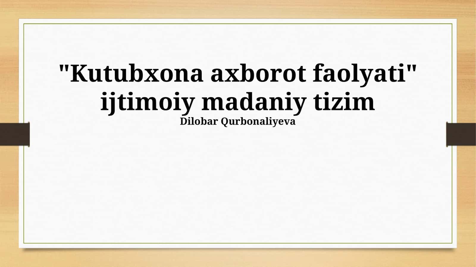 Kutubxona axborot faolyati 1