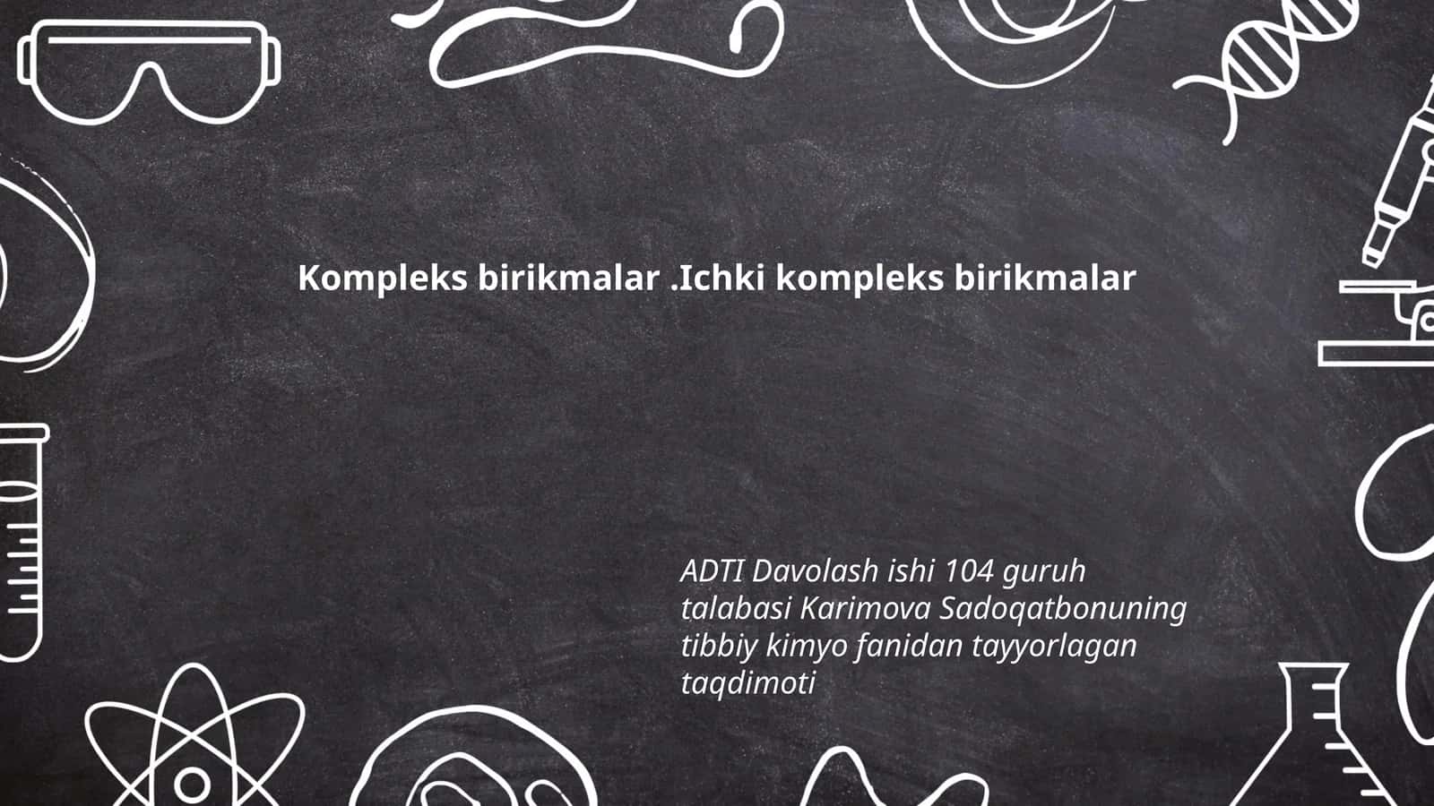 Kompleks birikmalar 1