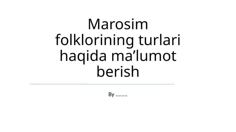 Ertaklar va ertaklar 1