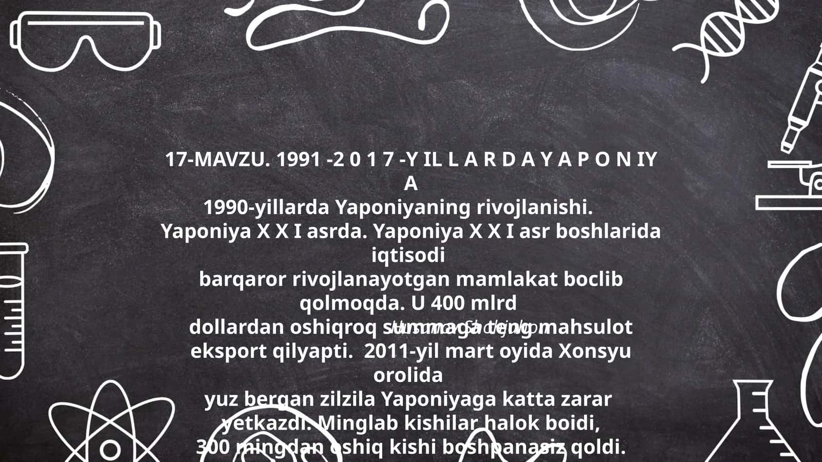 Yaponiya rivojlanishi 1