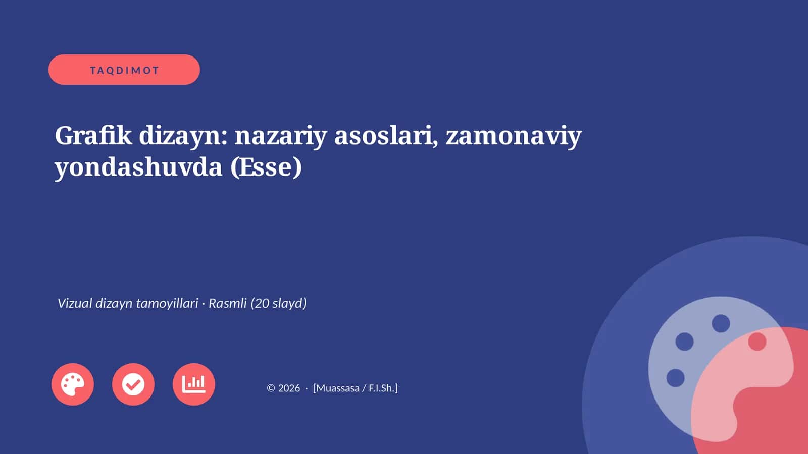 Grafik dizayn: nazariy asoslari, zamonaviy yondashuvda (Esse) 1