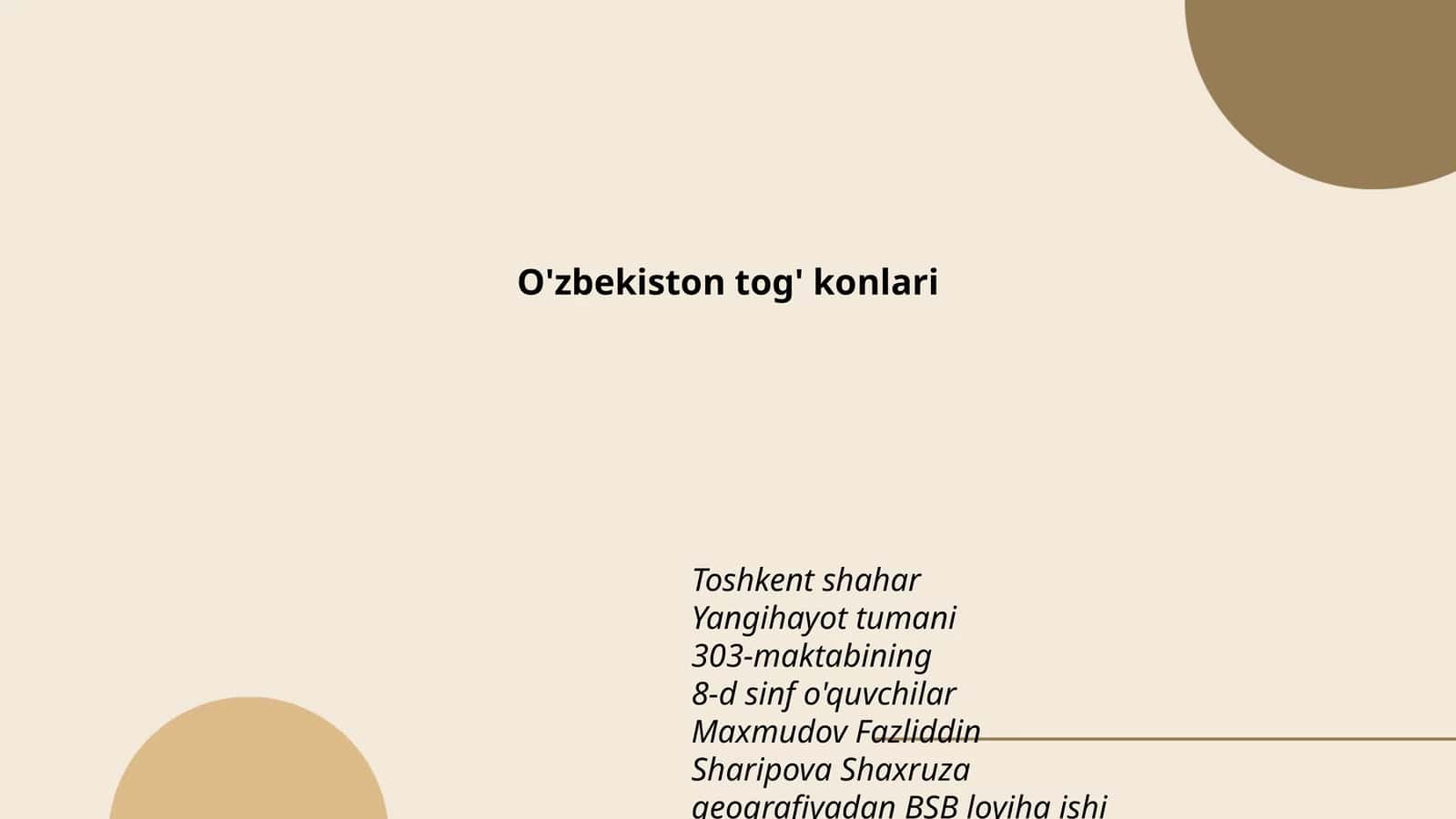 O'zbekiston tog' konlari 1