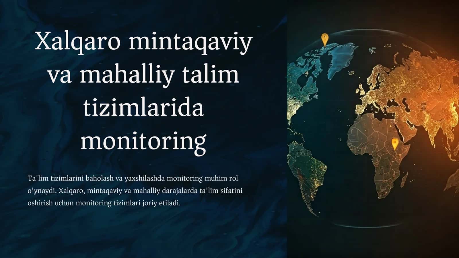 Xalqaro mintaqaviy va mahalliy talim tizimlarida monitoring 1