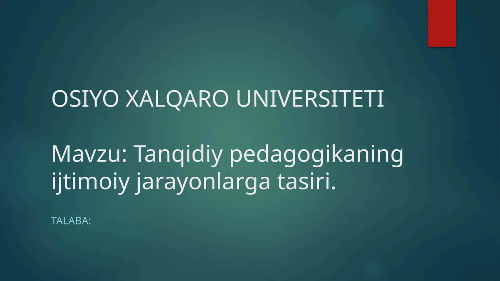 Tanqidiy pedagogika 1
