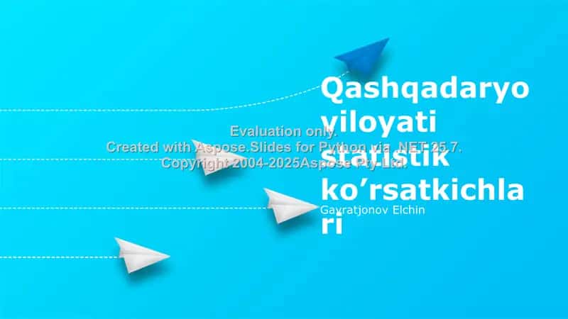 Qashqadaryo viloyati statistik ko'rsatkichlari 1
