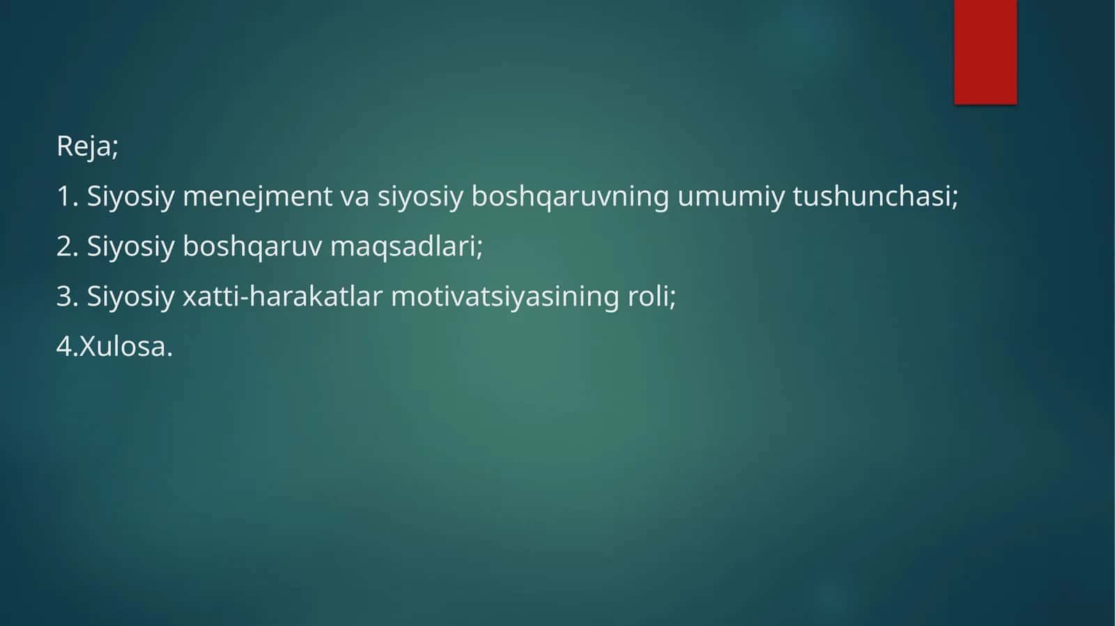 Siyosiy menejment va siyosiy boshqaruv 1