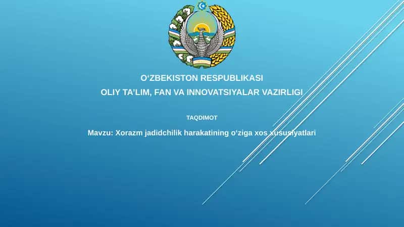 Xorazmjadidchilikharakatiningoʻzigaxosxususiyatlari 1