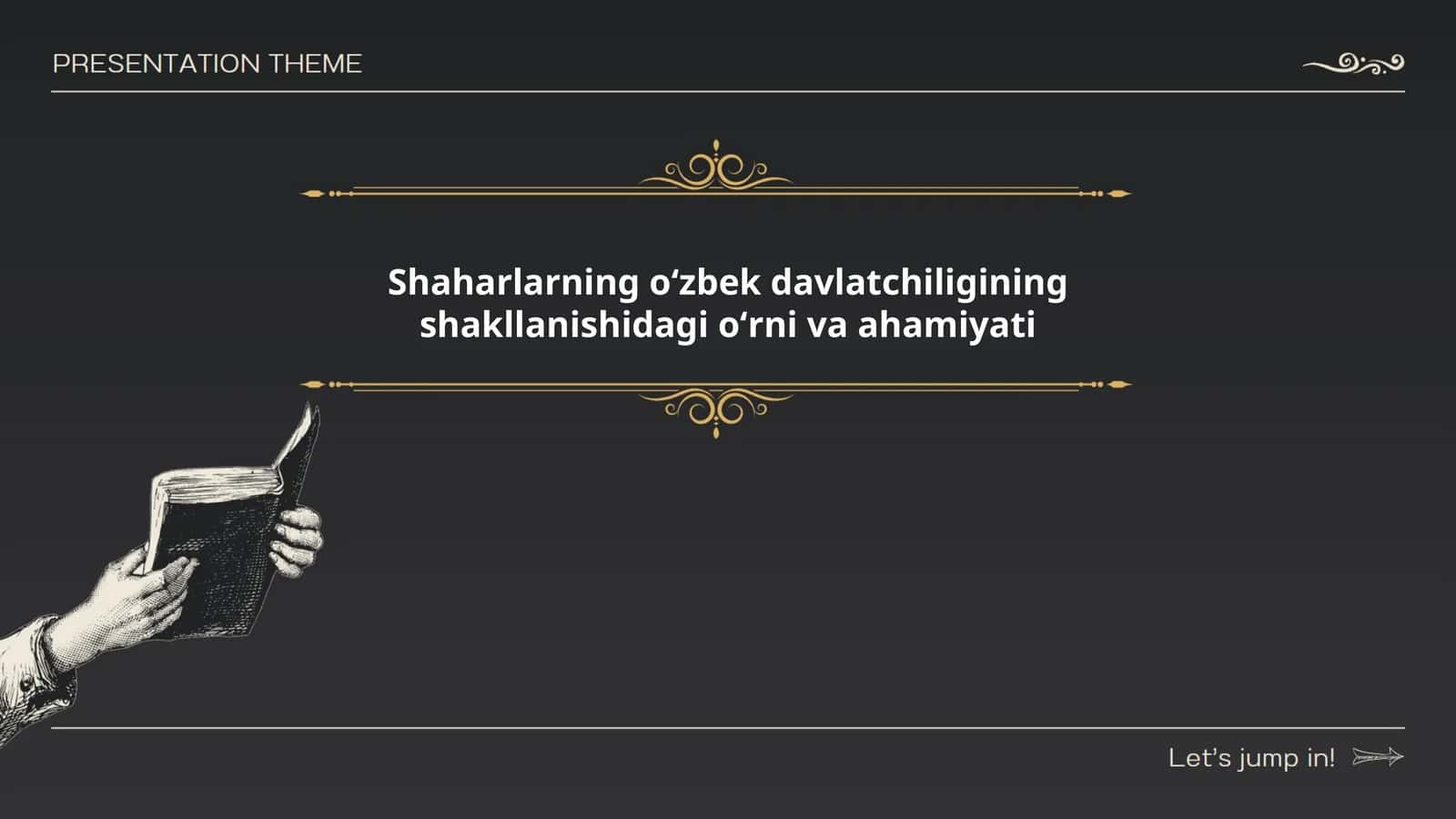 Shaharlarning oʻzbek davlatchiligining shakllanishidagi oʻrni va ahamiyati 1