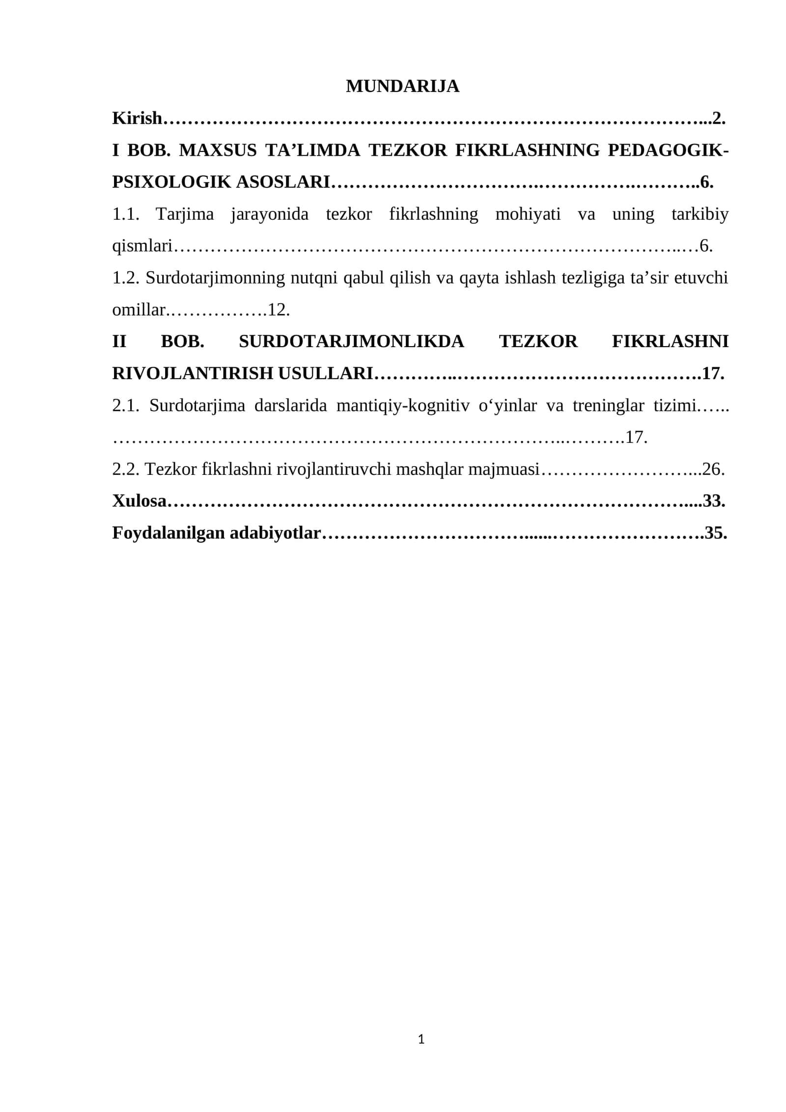 MAXSUS TA’LIMDA TEZKOR FIKRLASHNING PEDAGOGIK- PSIXOLOGIK ASOSLARI 1