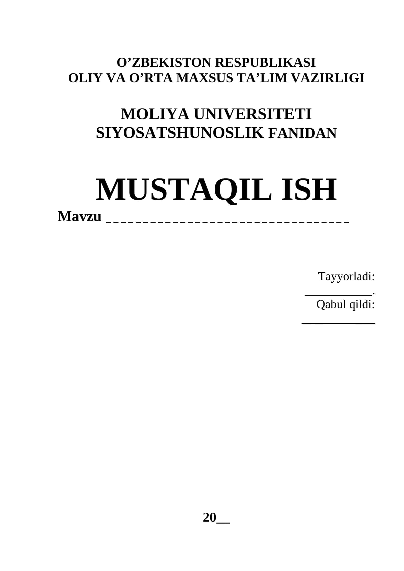 SIYOSIY MА’DАNIYAT 1