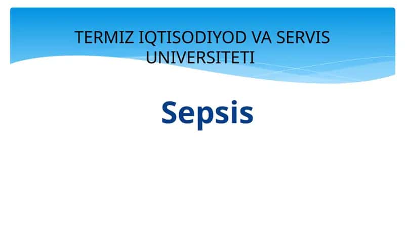 Sepsis 1