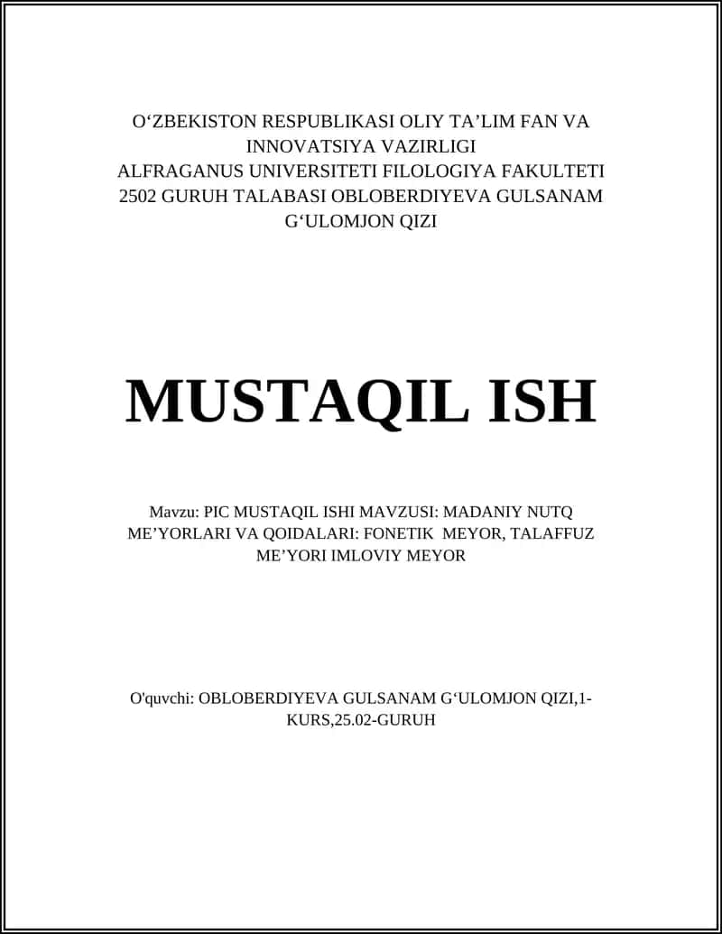 PIC MUSTAQIL ISHI 1