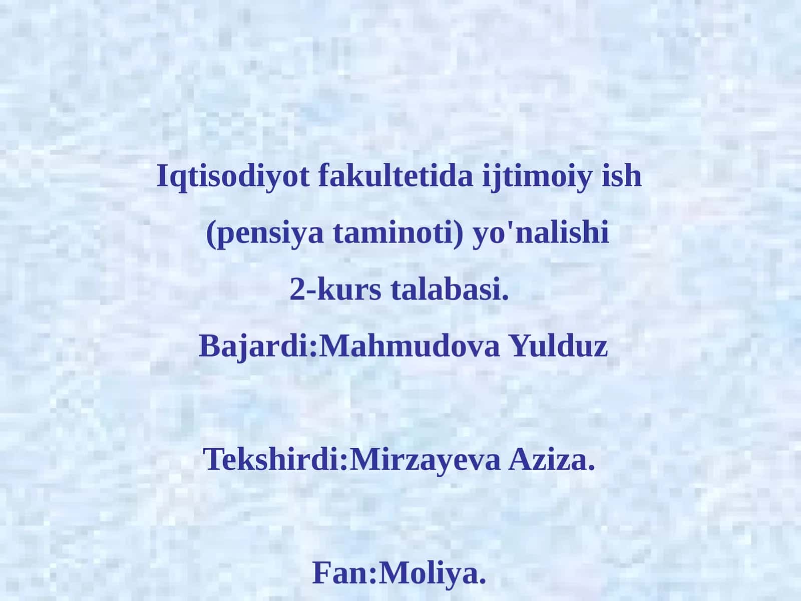 Rossiya Federatsiyasida Moliyaviy Nazorat 1