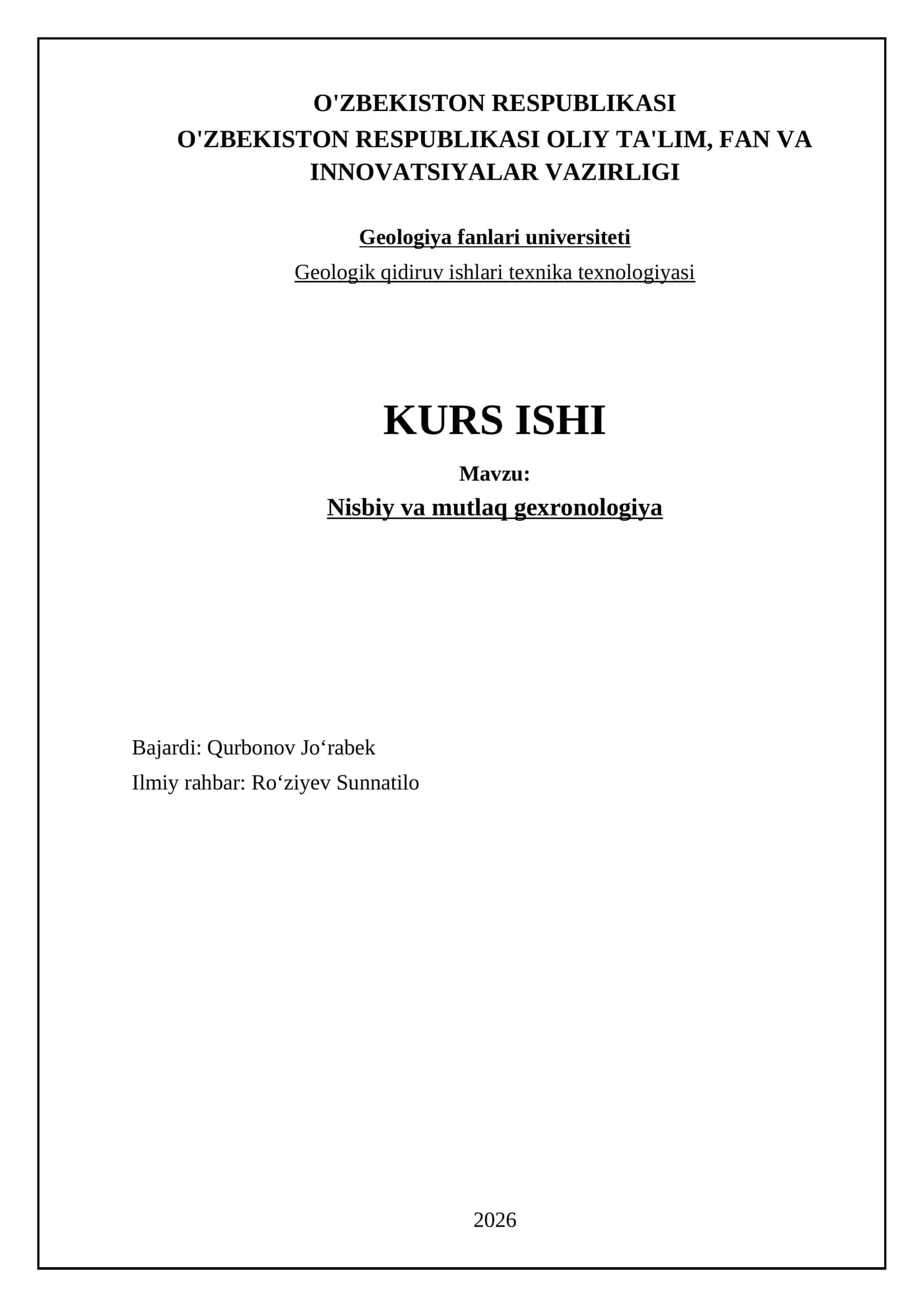 Nisbiy va mutlaq gexronologiya 1