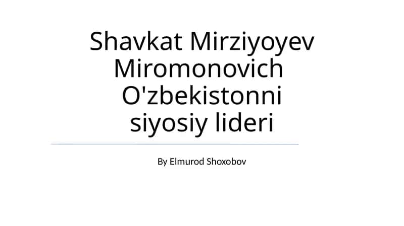 Iqtisodiy islohotlar 1