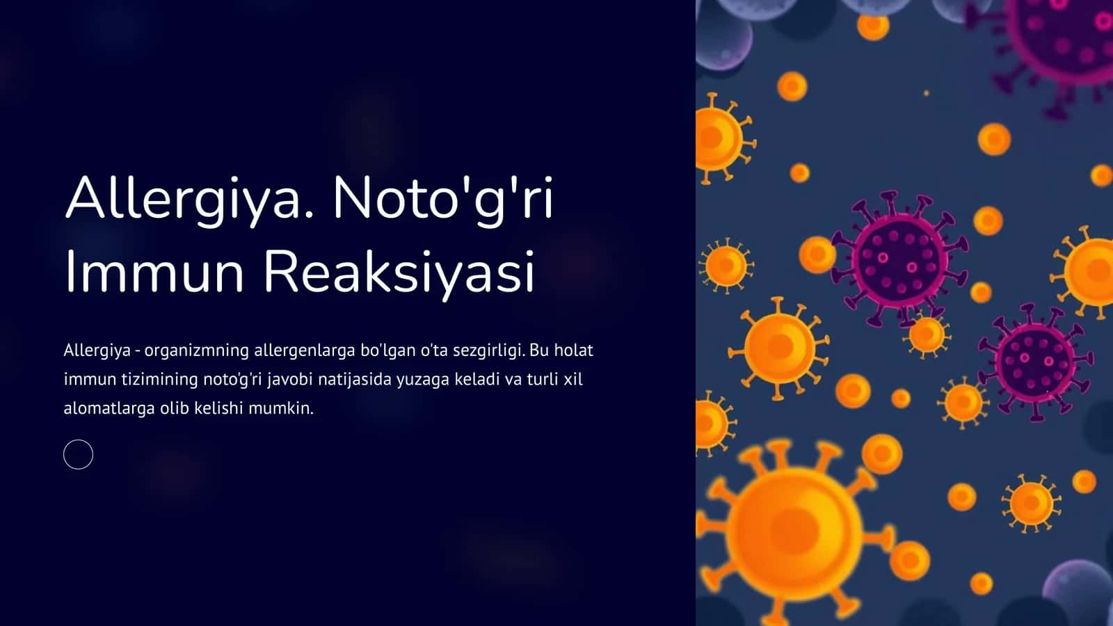 Allergiya. Noto'g'ri Immun Reaksiyasi 1
