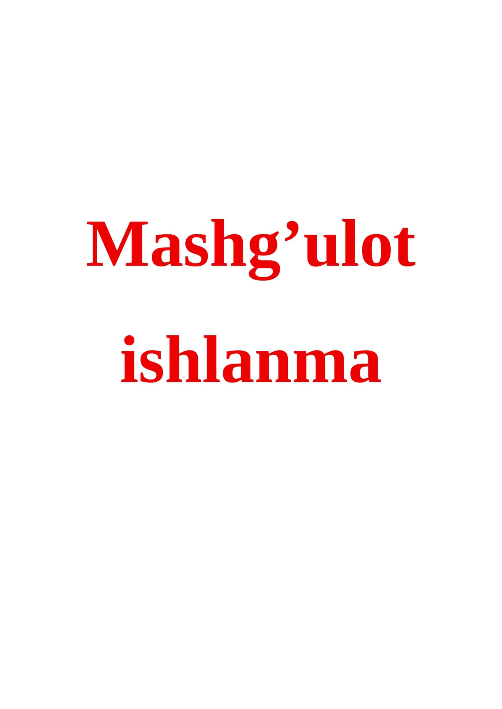 Kuz daraxtini chizish (Sehrli barmoqlar) mashgulot ishlanma 1