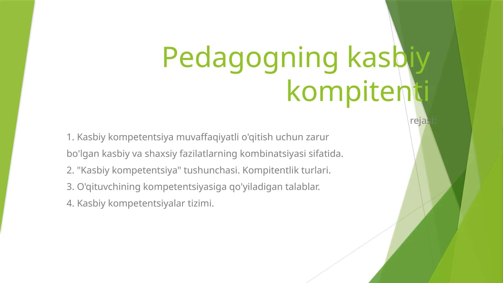 Pedagogning kasbiy kompitenti 1