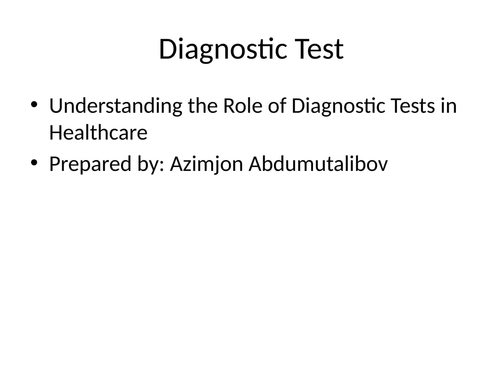 Diagnostic Test 1