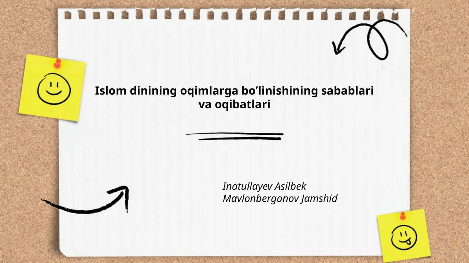 Islom dinining oqimlarga bo’linishining sabablari va oqibatlari 1