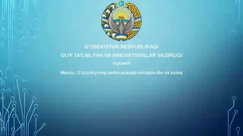 Gʻazzoliyning tavba asarida asosidadin va axloq