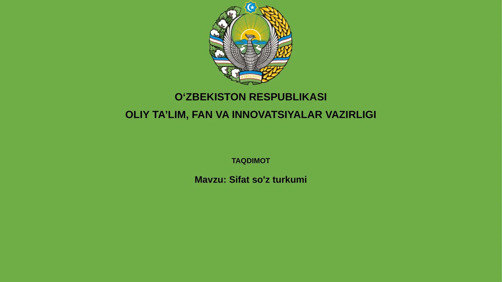 Sifatso'zturkumi 1