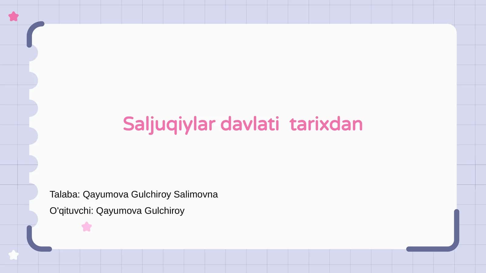 Saljuqiylar davlati tarixdan 1
