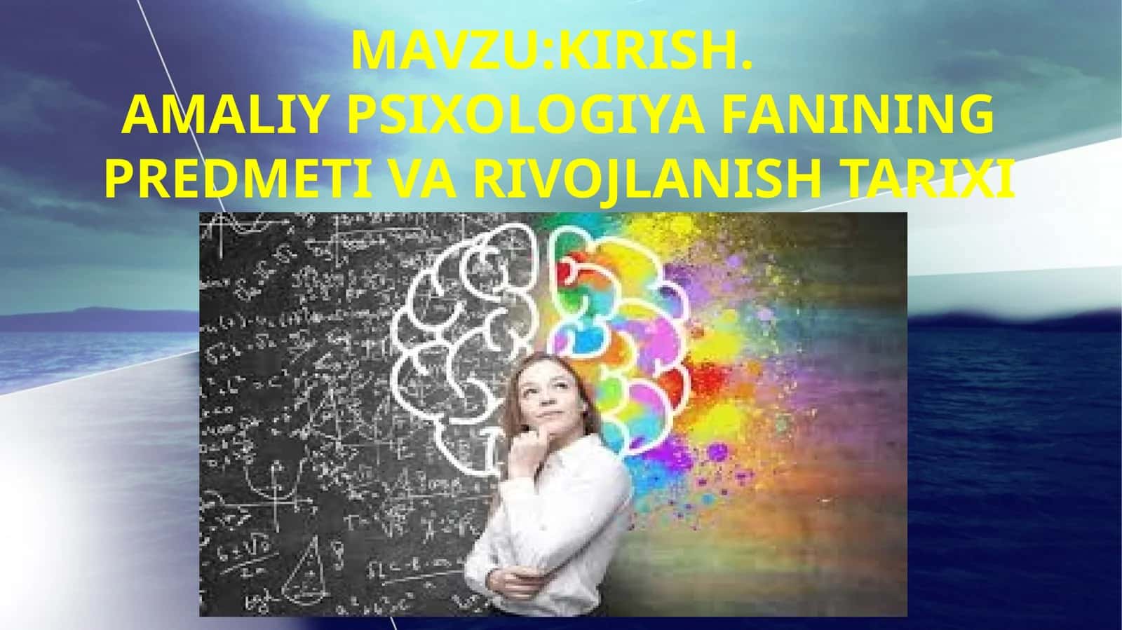 AmaliypsiXologiya fanining predmeti va rivojlanish tarixi 1