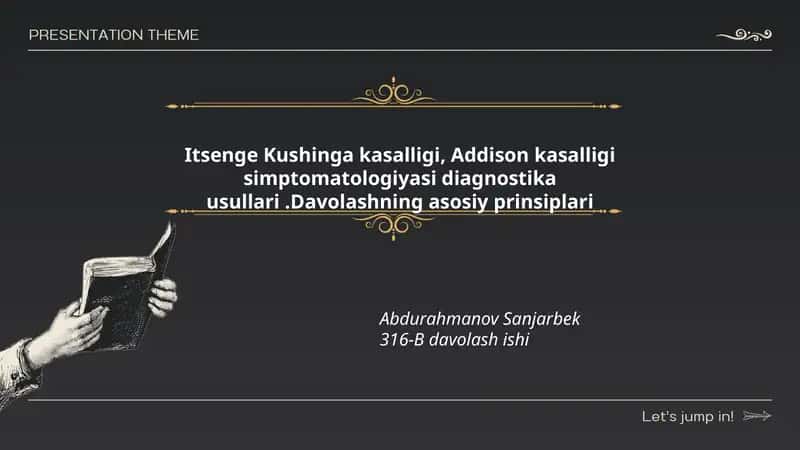 Itsenge Kushinga kasalligi, Addison kasalligi simptomatologiyasi 1