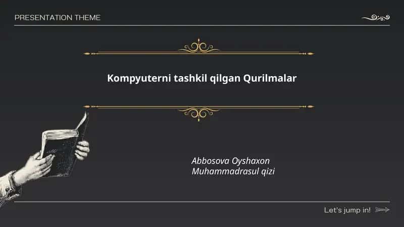 Kompyuterni tashkil qilgan Qurilmalar 1