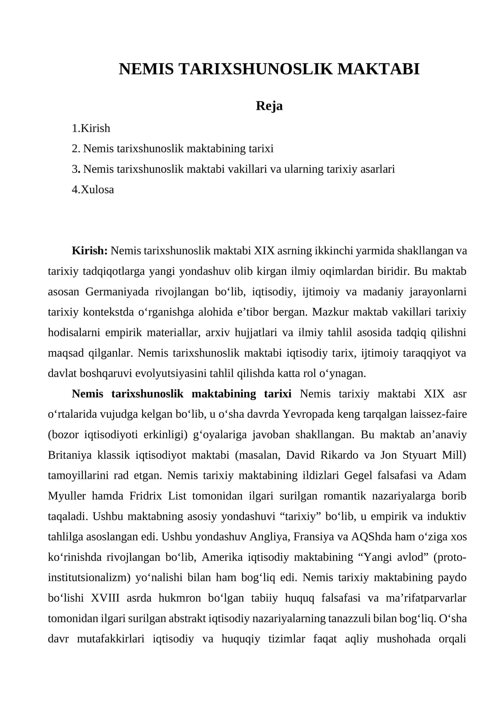NEMIS TARIXSHUNOSLIK MAKTABI 1