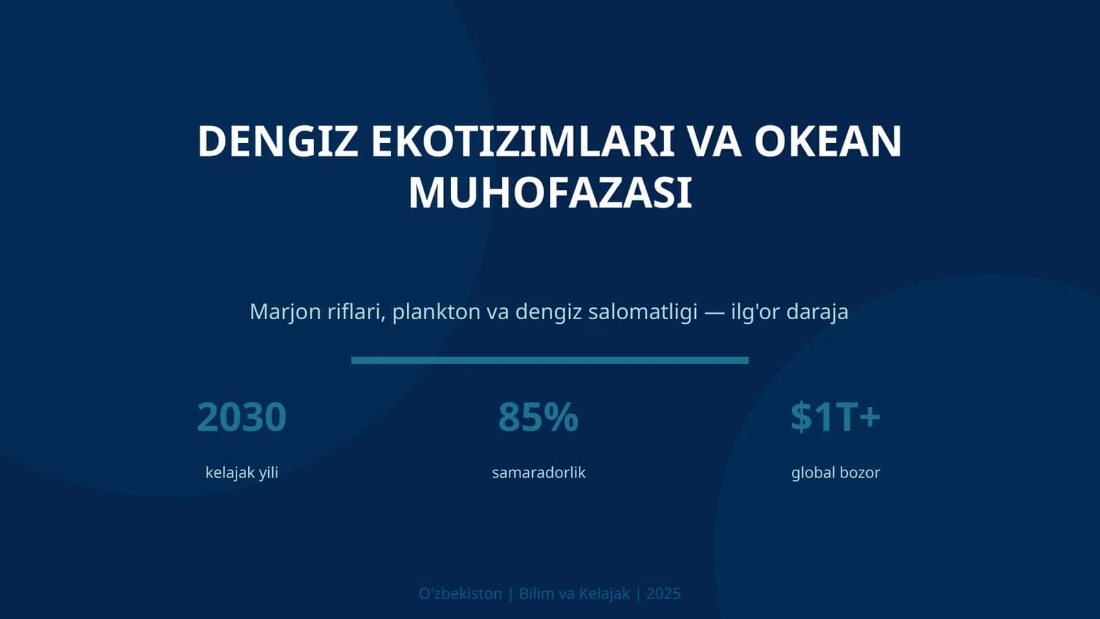Dengiz ekotizimlari va okean muhofazasi 1