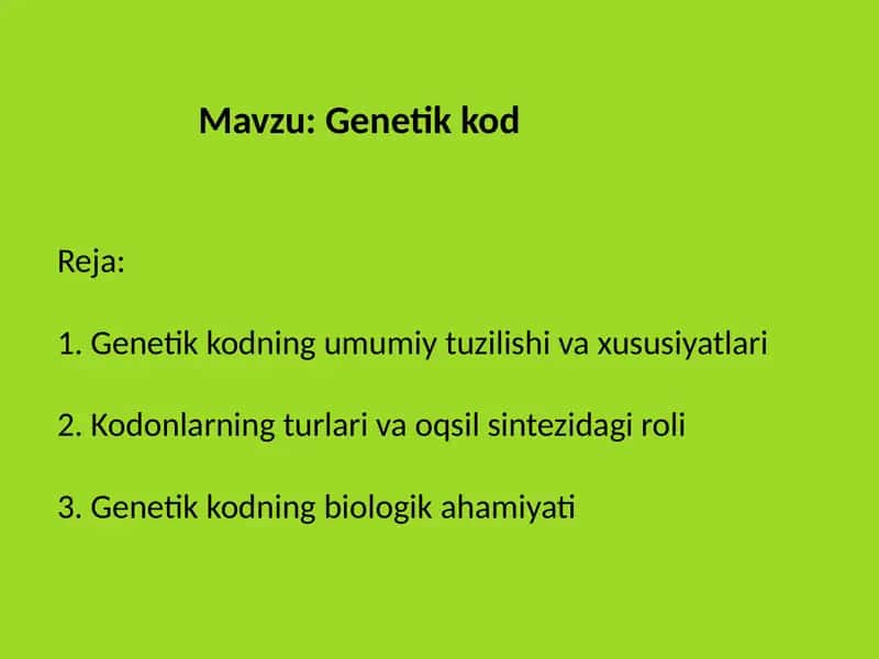 genetik kod 1