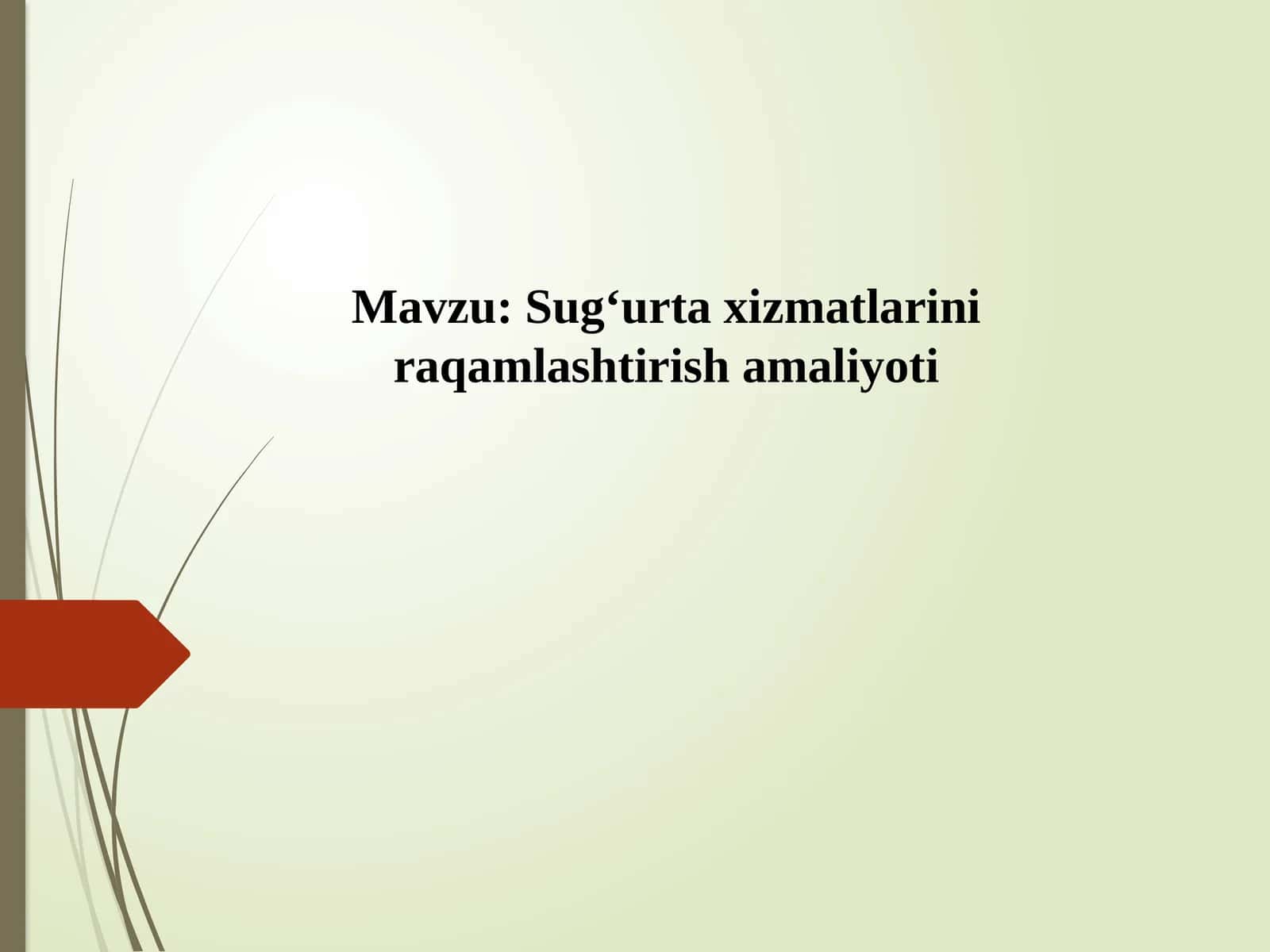 Sug‘urta xizmatlarini raqamlashtirish amaliyoti 1
