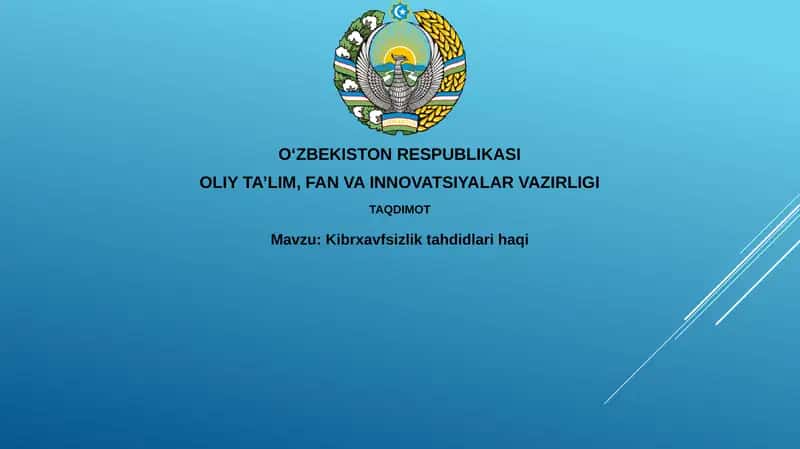 Kiberxavfsizlik Tahdidlari 1