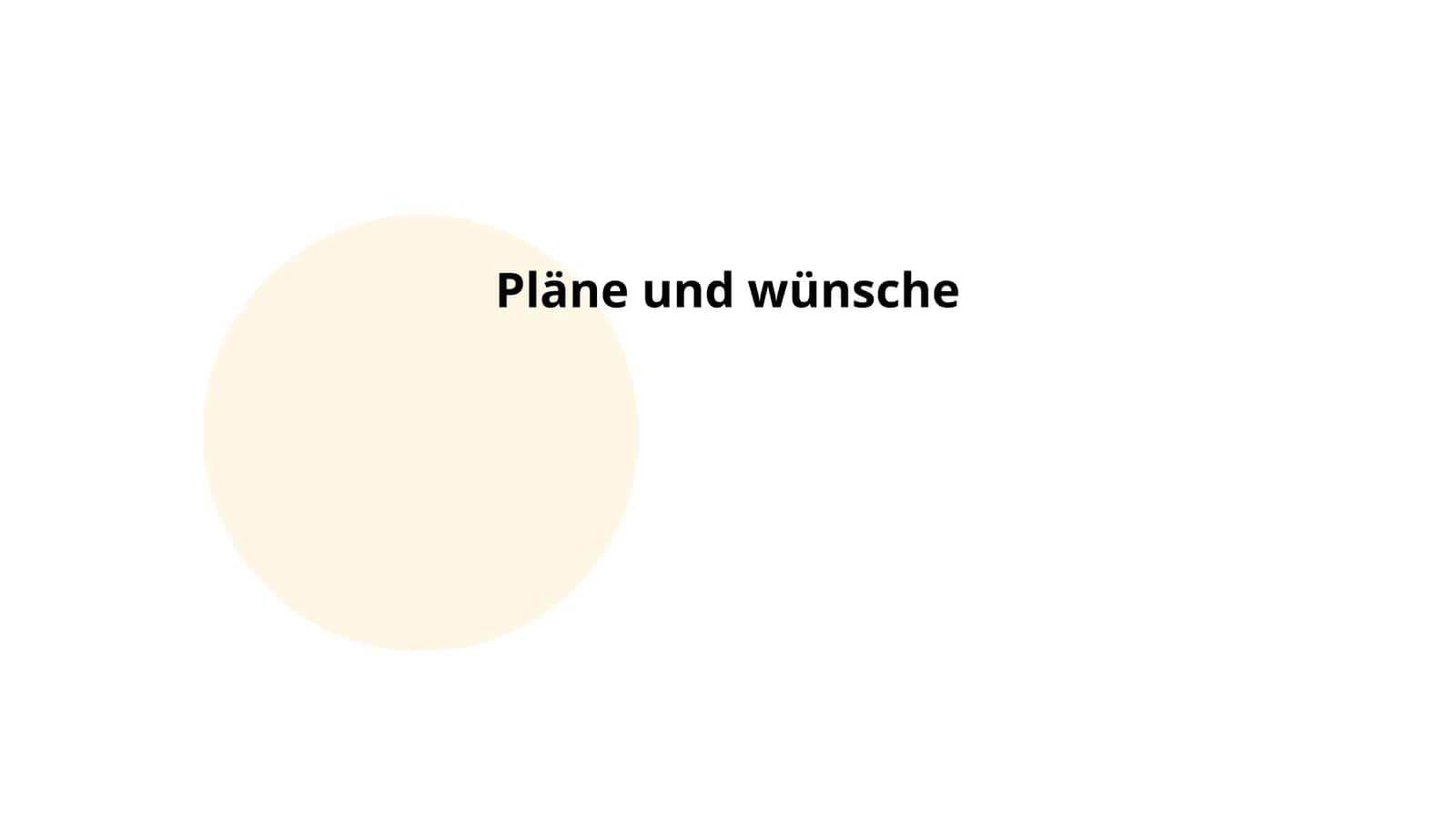 Pläne und wünsche 1