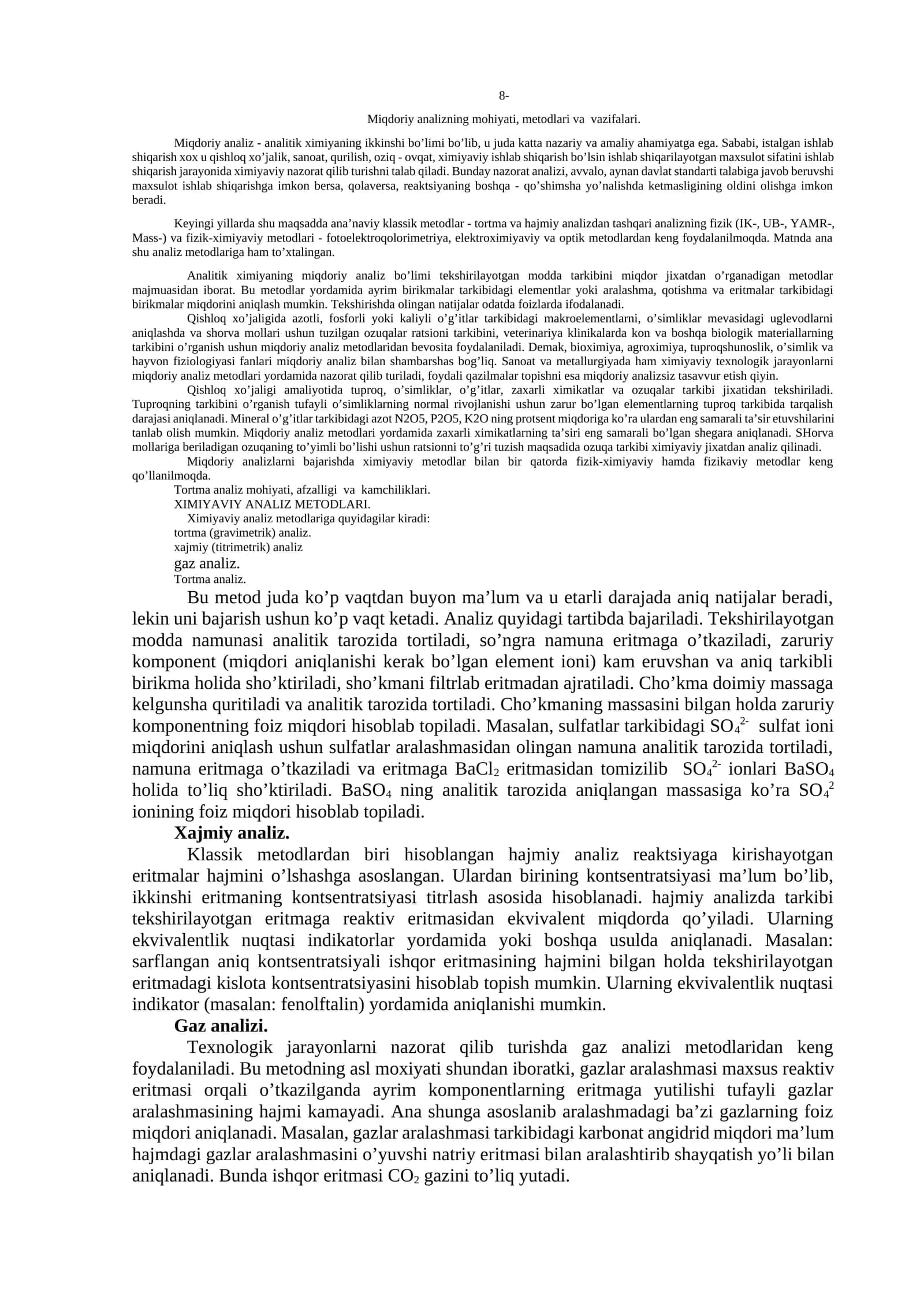 Miqdоriy аnаlizning mоhiyati, mеtоdlаri vа vаzifаlаri 1