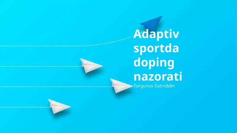 Adaptiv sportda doping nazorati 1